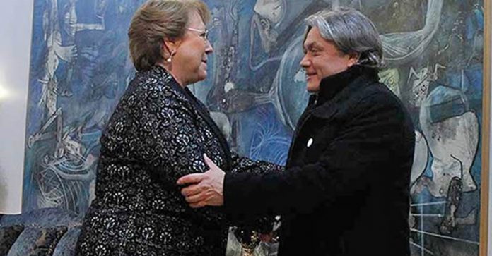 Alejandro Navarro y Presidenta Bachelet