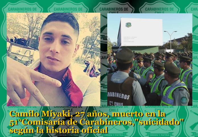 Inexplicable Suicidio de Camilo Miyaki en 51° Comisaría Aumenta Indignación contra Carabineros