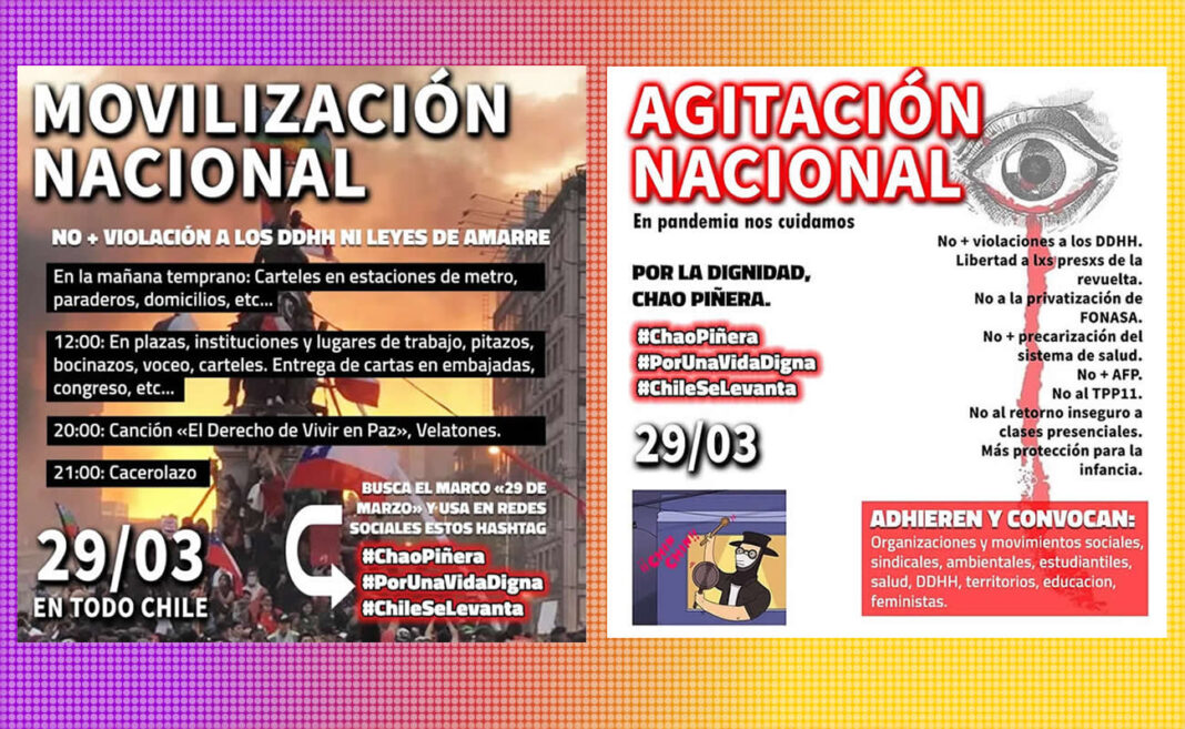 NO + Violaciones a los DDHH, ni Leyes de Amarre: Chao Piñera