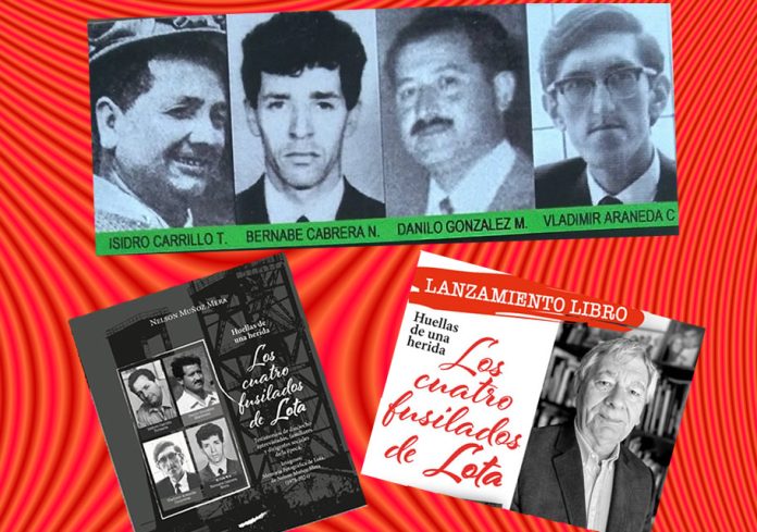 la hora del escarmiento: Periodista lanza libro “Los cuatro fusilados de Lota”